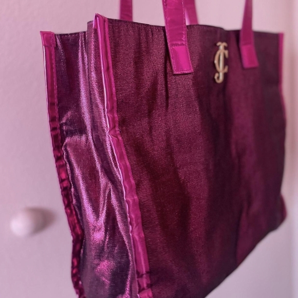 Juicy Couture Metallic Fuchsia Tote - Picture 11 of 16